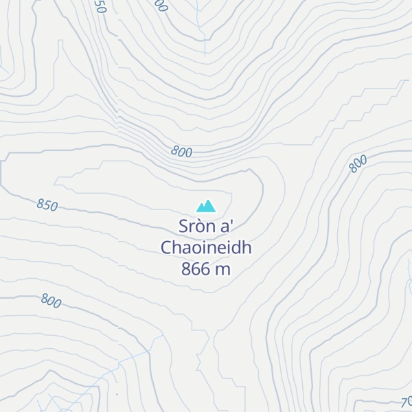 Map of Sròn a' Chaoineidh