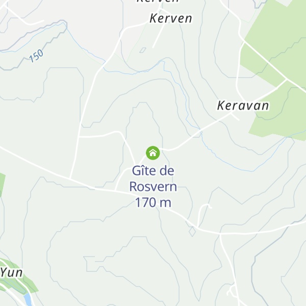 Map of Gîte de Rosvern
