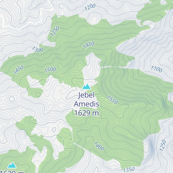 Map of Jebel Amedis