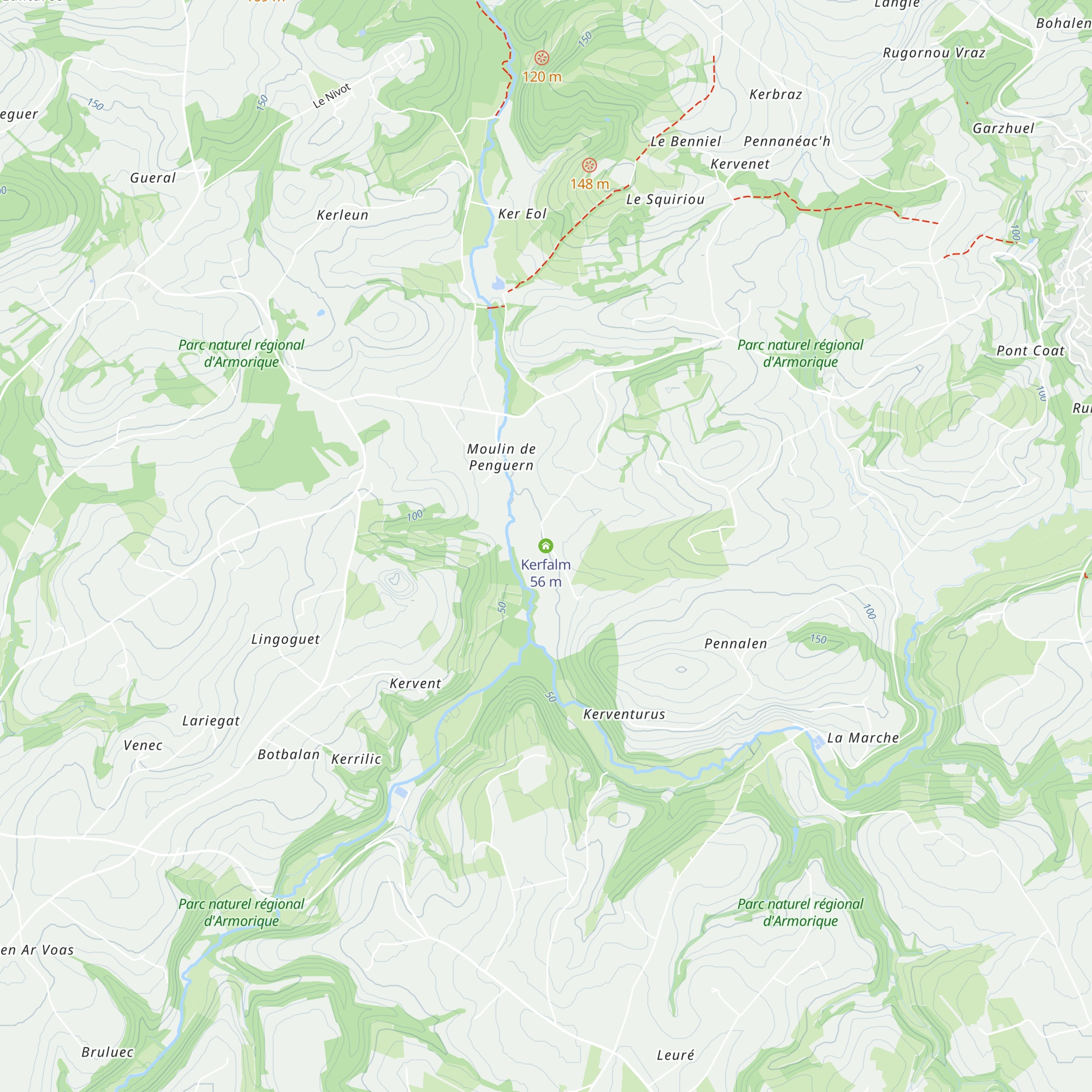 Kerfalm map