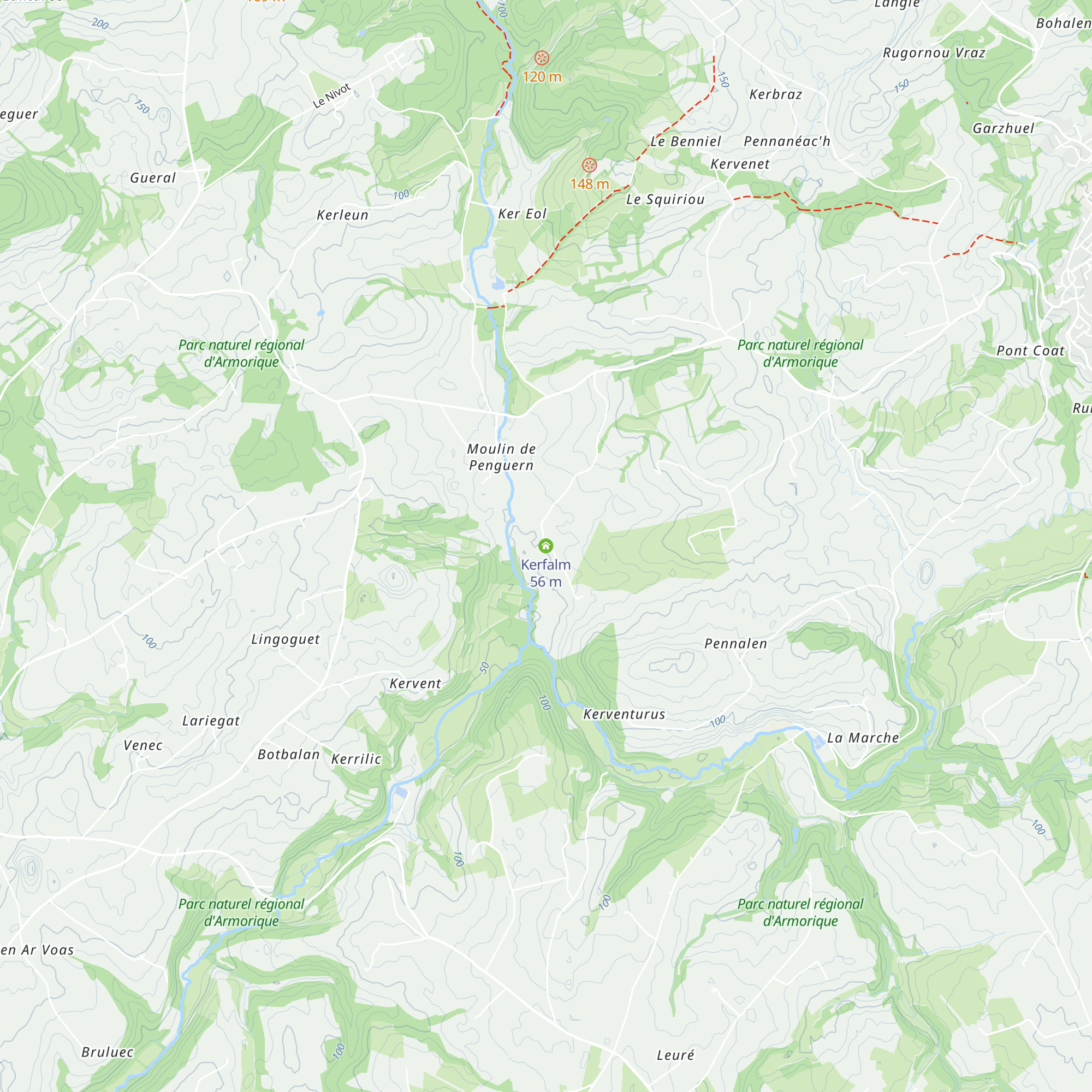 Kerfalm map