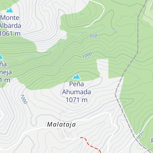 Map of Peña Ahumada