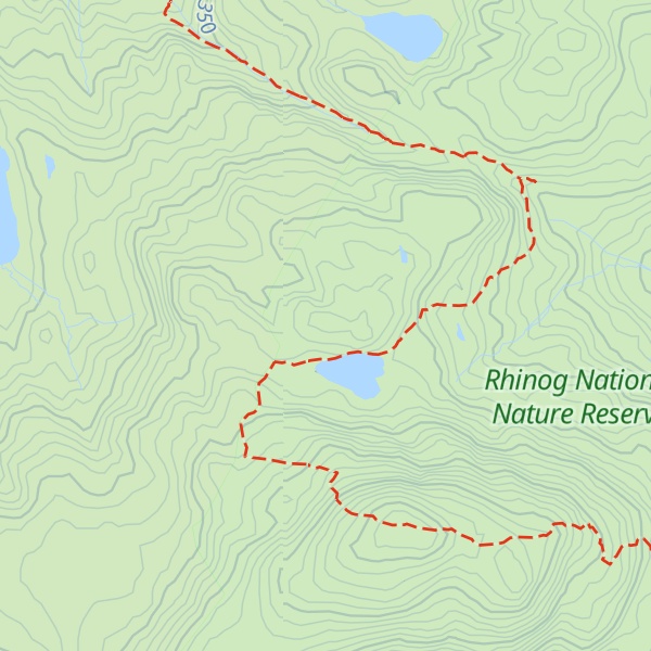 Map of Craig Llyn Du