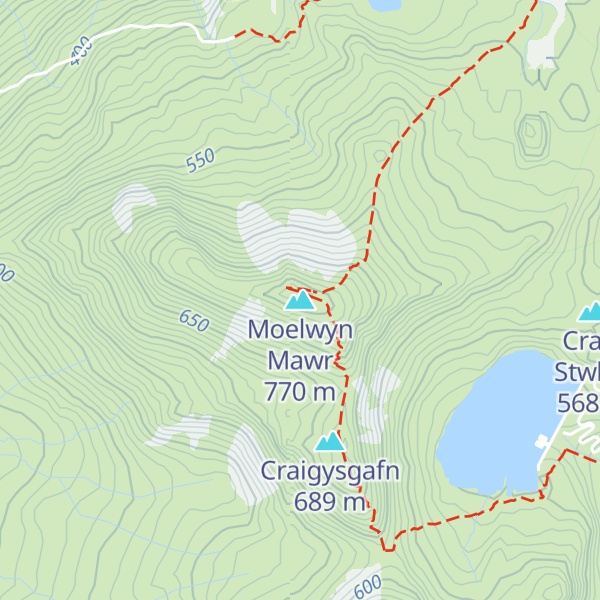 Map of Moelwyn Mawr