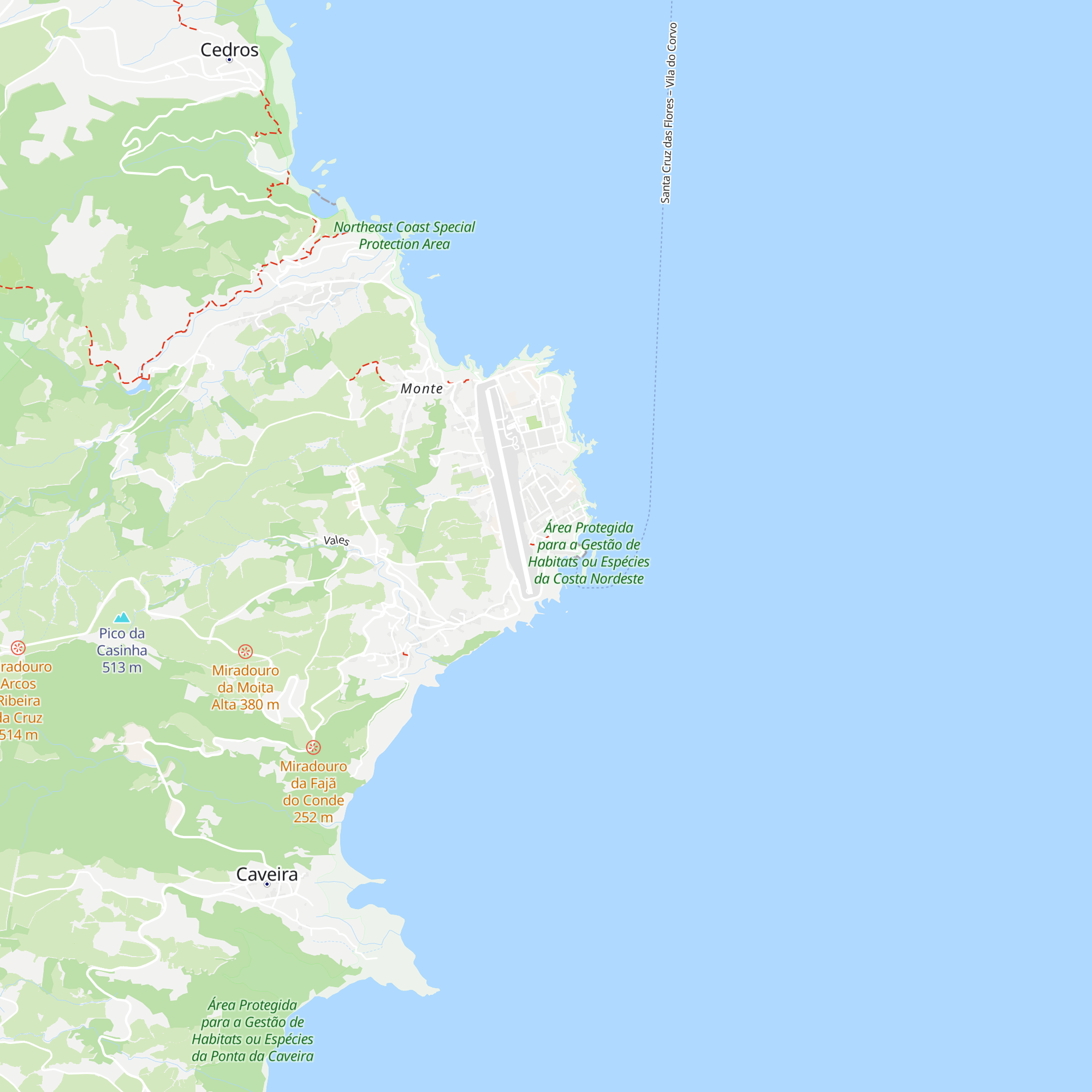 Posto de Turismo das Flores map