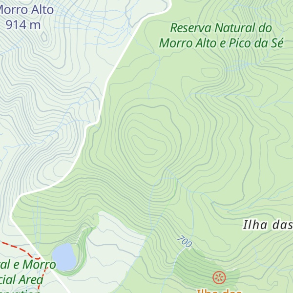 Map of Pico dos Sete Pés