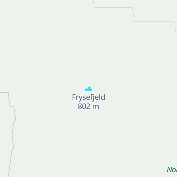 Map of Frysefjeld