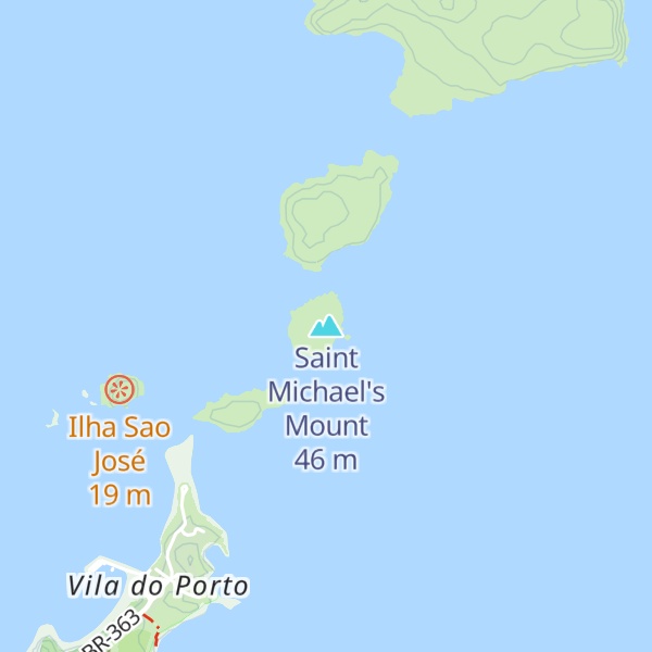 Map of Saint Michael's Mount