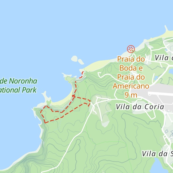Map of Morro Dois Irmãos