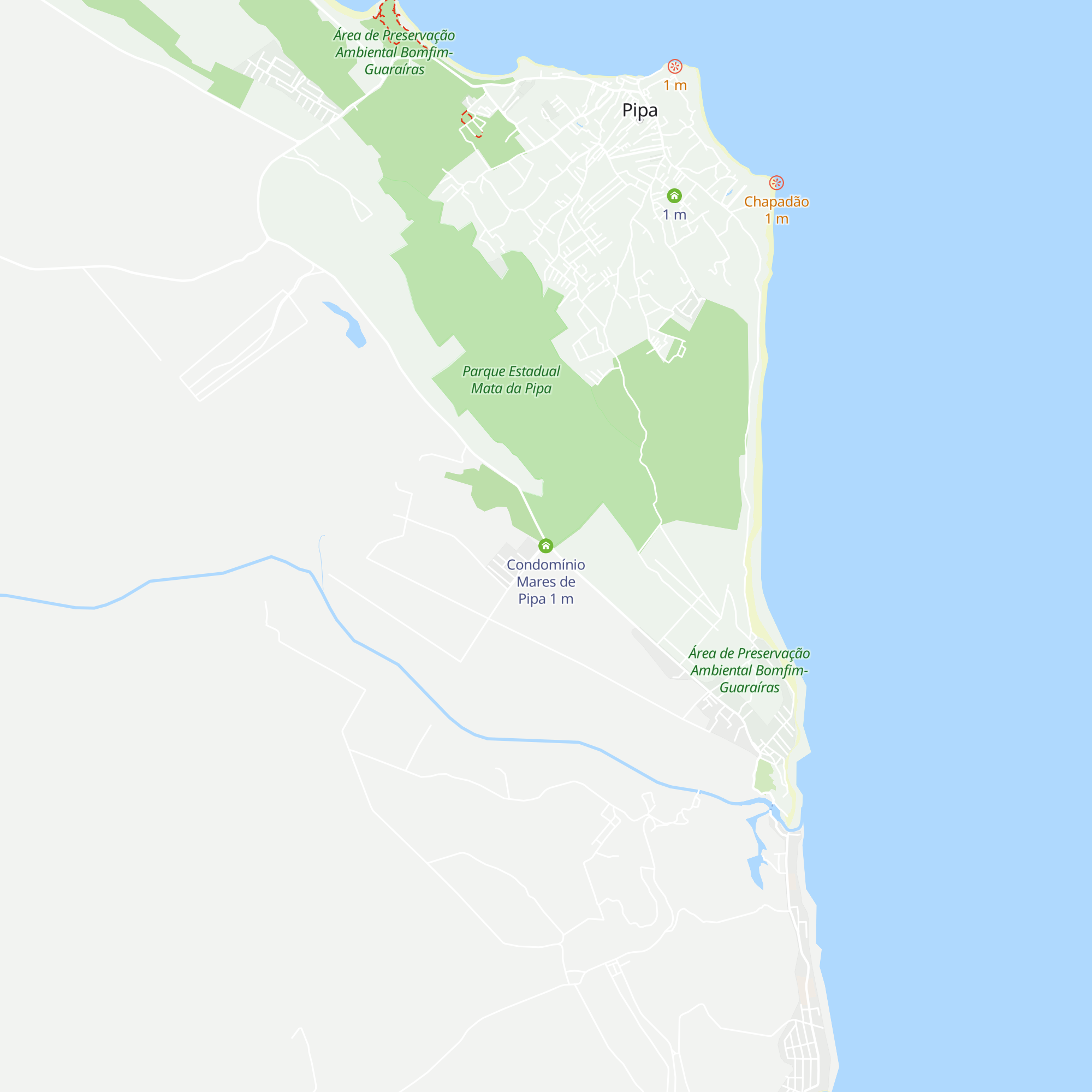 Condomínio Mares de Pipa map