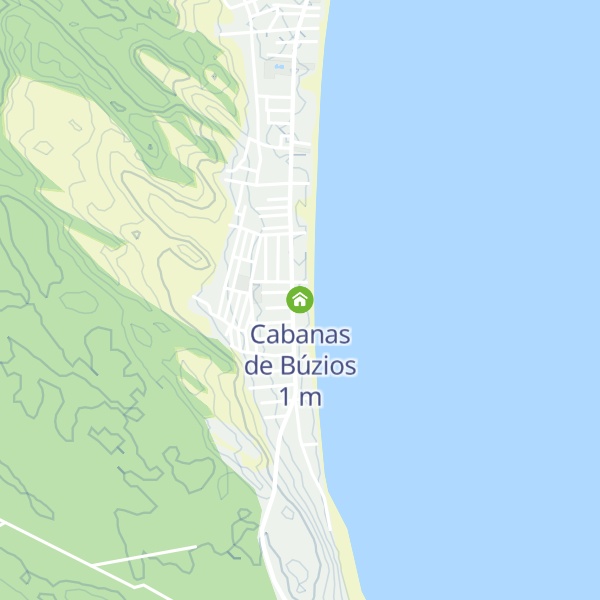 Map of Cabanas de Búzios