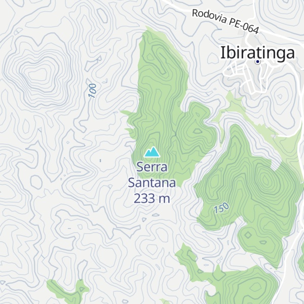 Map of Serra Santana