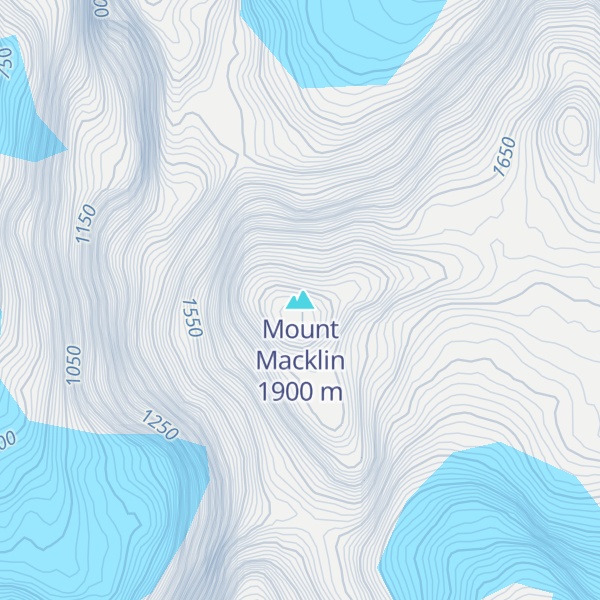 Map of Mount Macklin