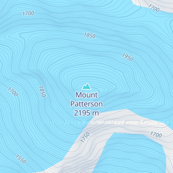 Map of Mount Patterson