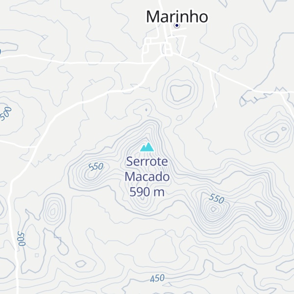 Map of Serrote Macado