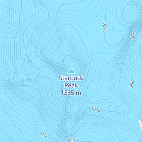 Map of Starbuck Peak