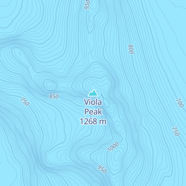 Map of Viola Peak
