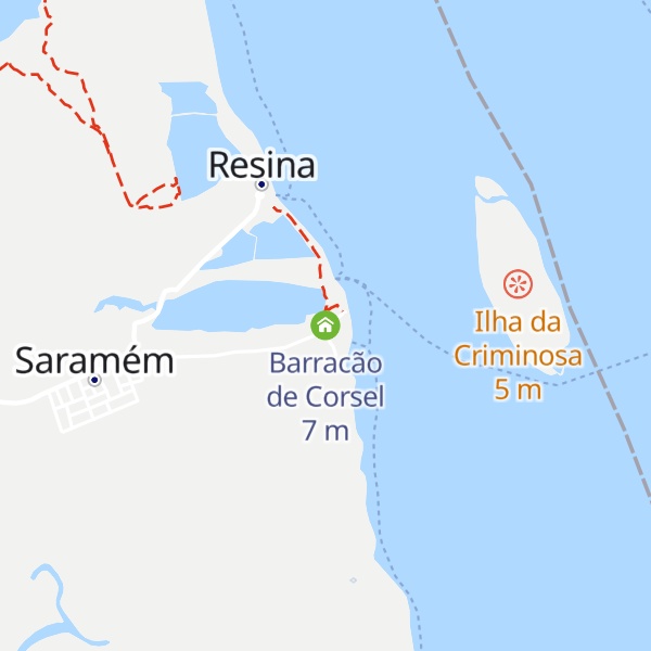 Map of Barracão de Corsel