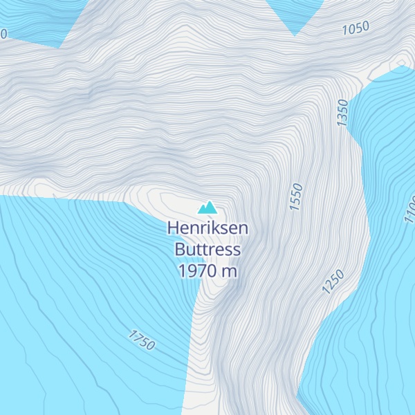 Map of Henriksen Buttress
