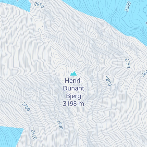 Map of Henri-Dunant Bjerg