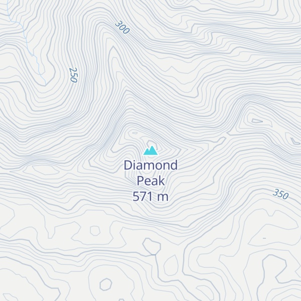 Map of Diamond Peak