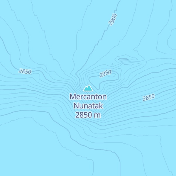 Map of Mercanton Nunatak