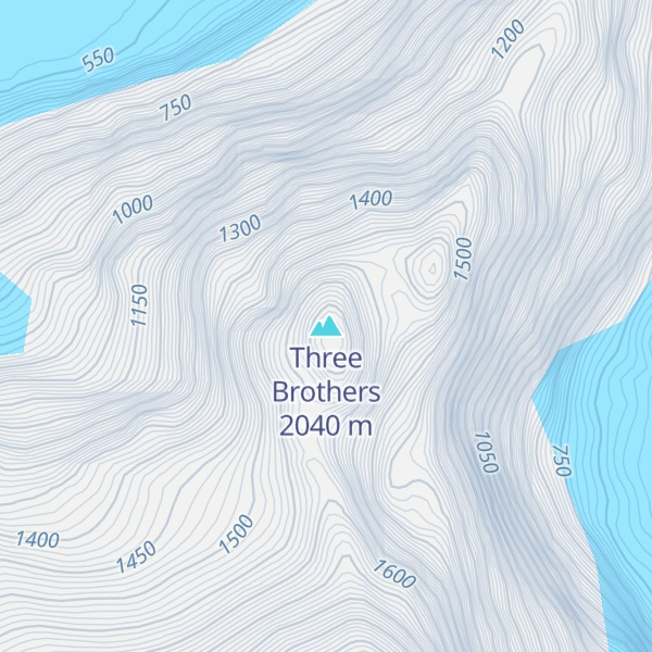 Map of Three Brothers