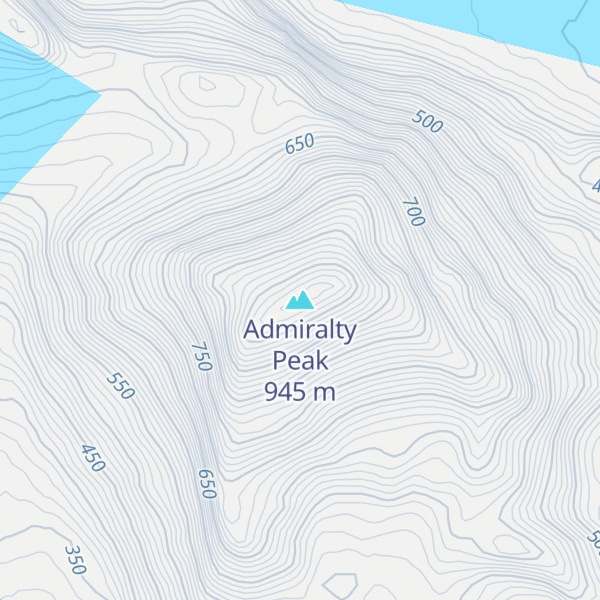 Map of Admiralty Peak