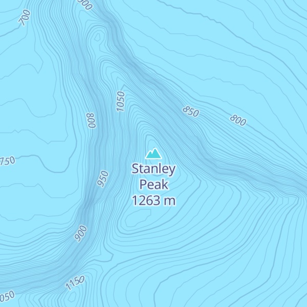 Map of Stanley Peak