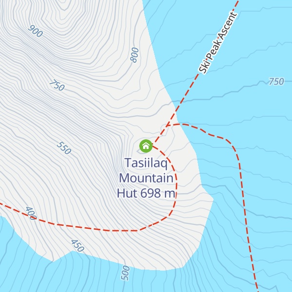 Map of Tasiilaq Mountain Hut