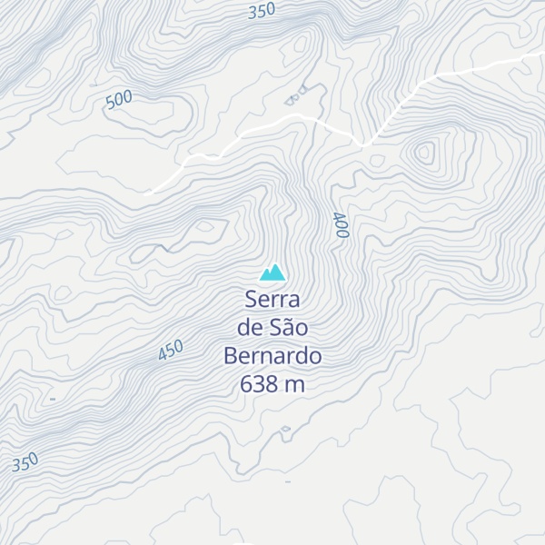 Map of Serra de São Bernardo