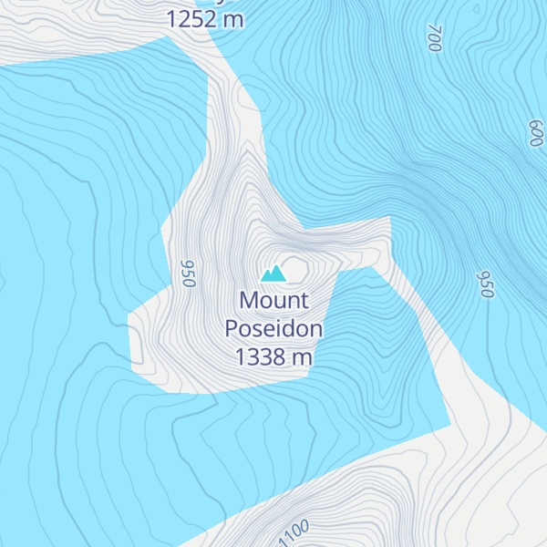 Map of Mount Poseidon