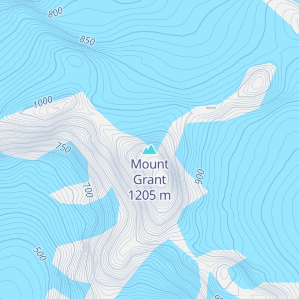 Map of Mount Grant