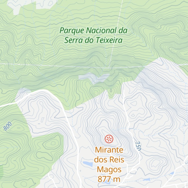 Map of Serra do Teixeira