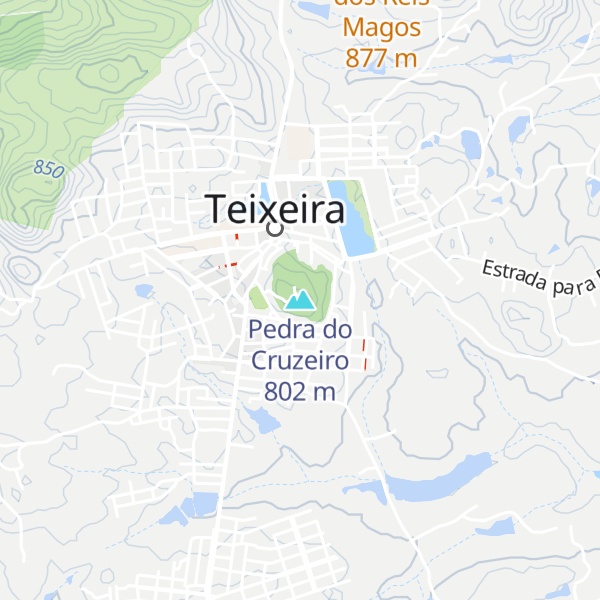 Map of Pedra do Cruzeiro