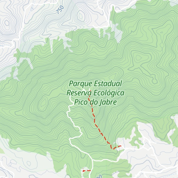 Map of Pico do Jabre
