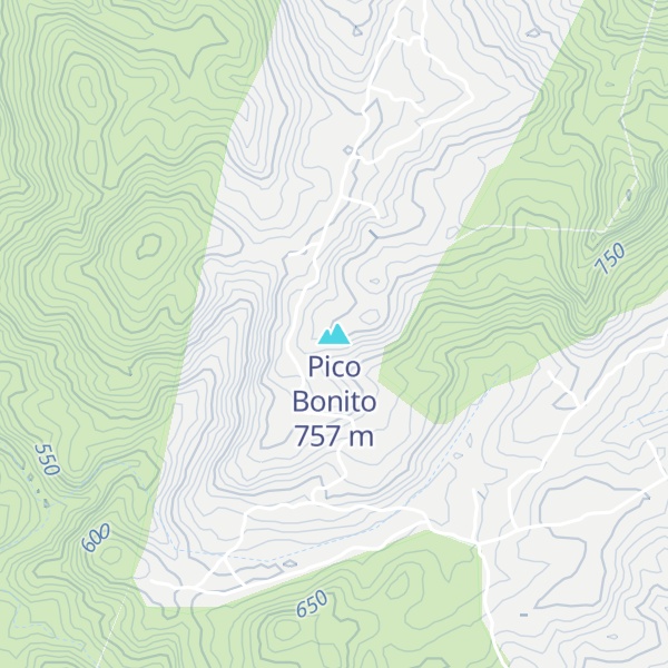 Map of Pico Bonito