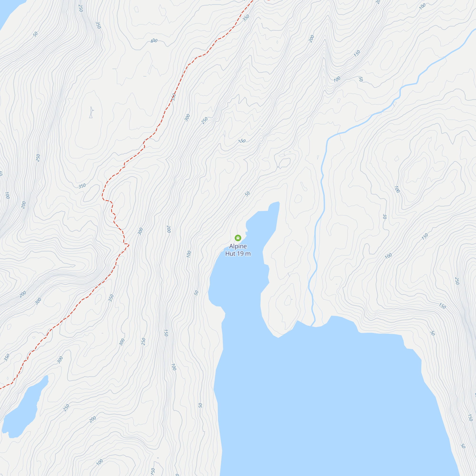 Alpine Hut map