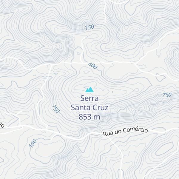 Map of Serra Santa Cruz
