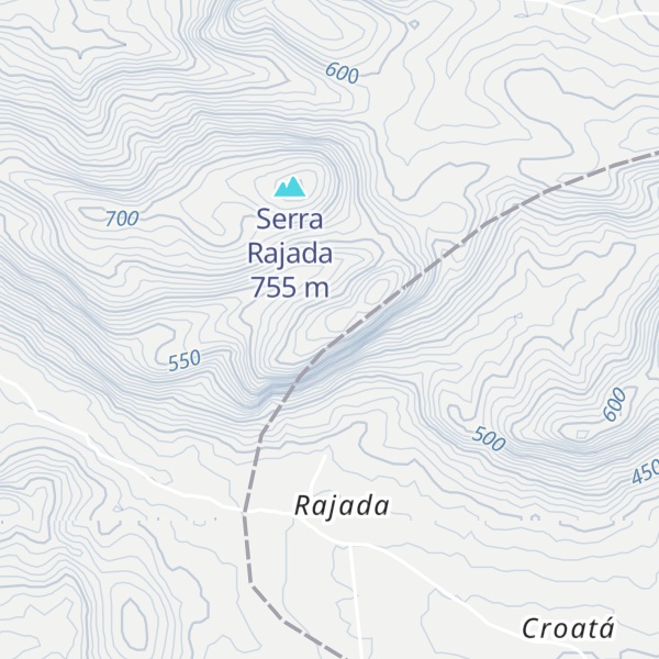 Map of Pico da Serra Rajada