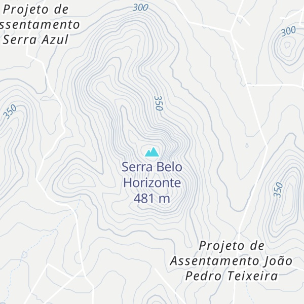 Map of Serra Belo Horizonte