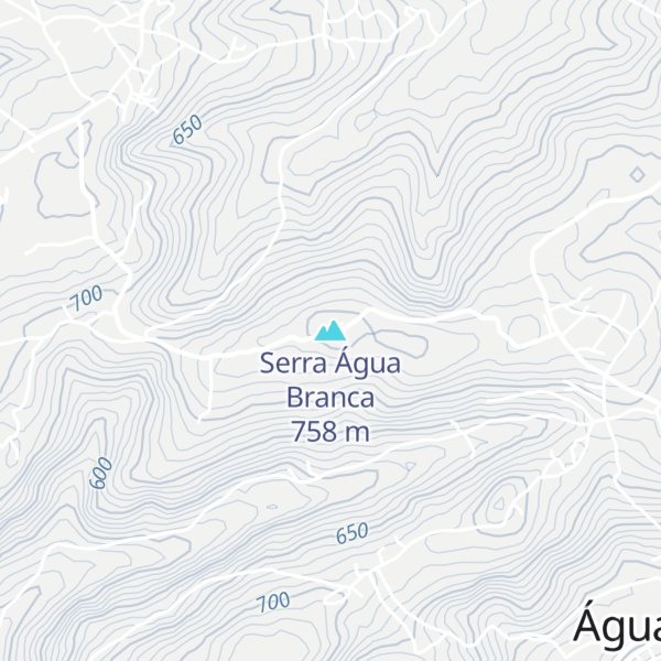 Map of Serra Água Branca