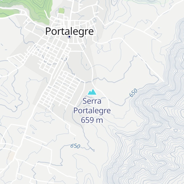 Map of Serra Portalegre