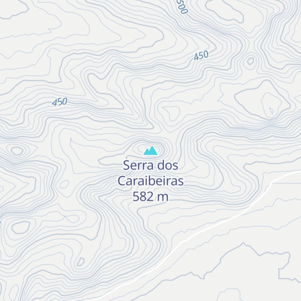 Map of Serra dos Caraibeiras