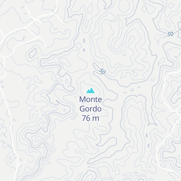Map of Monte Gordo
