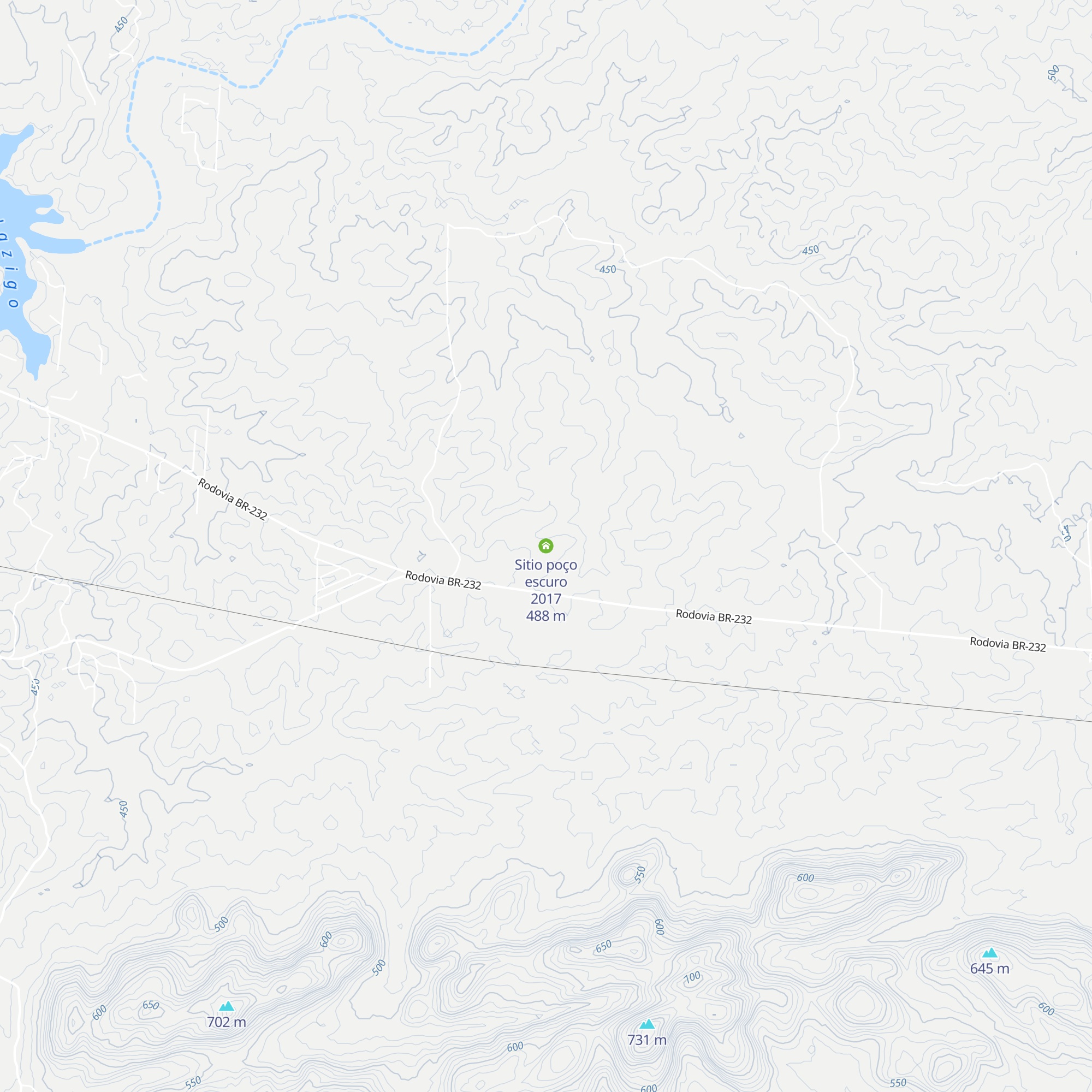 Sitio poço escuro 2017 map