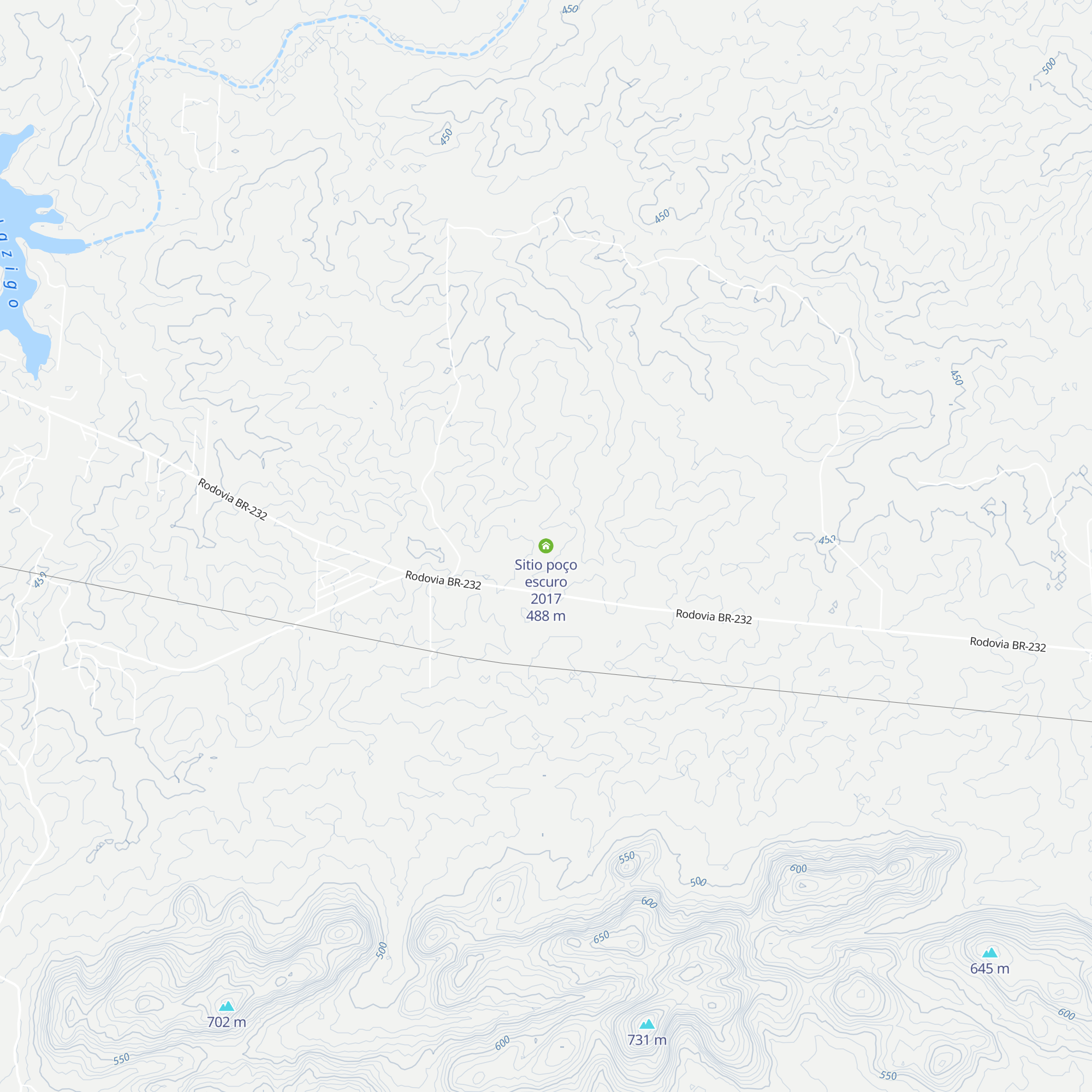 Sitio poço escuro 2017 map