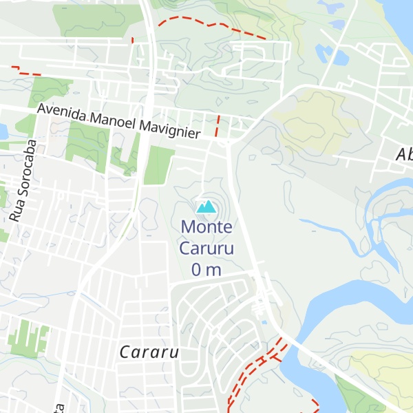 Map of Monte Caruru