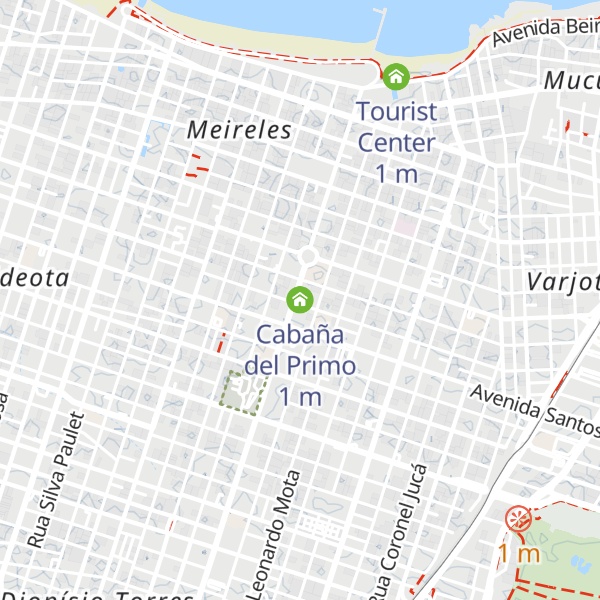 Map of Cabaña del Primo