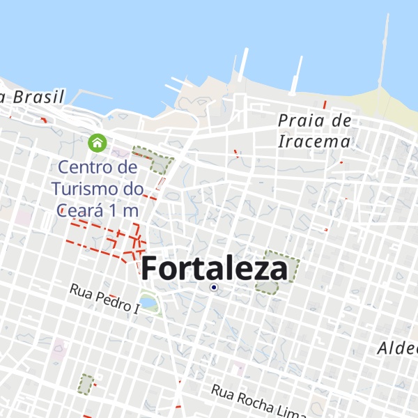 Map of Refugio Hostel Fortaleza